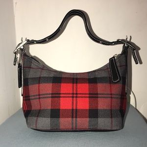 COACH Demi Handbag in Wool Tartan Plaid